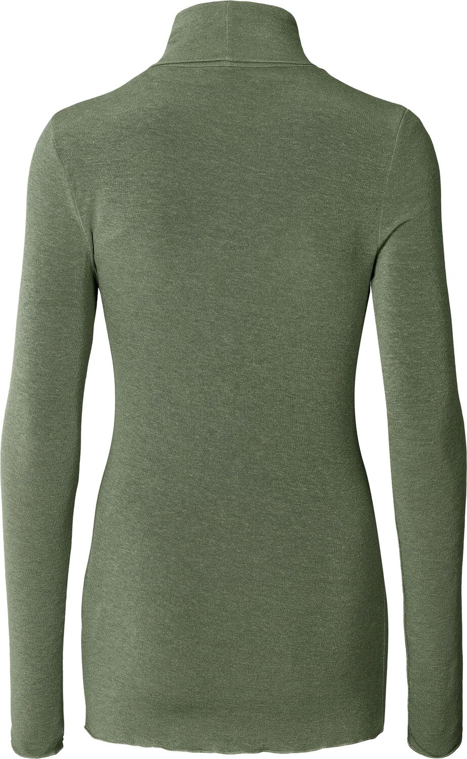 Anna Wool Turtleneck langærmet t-shirt - Olive Night